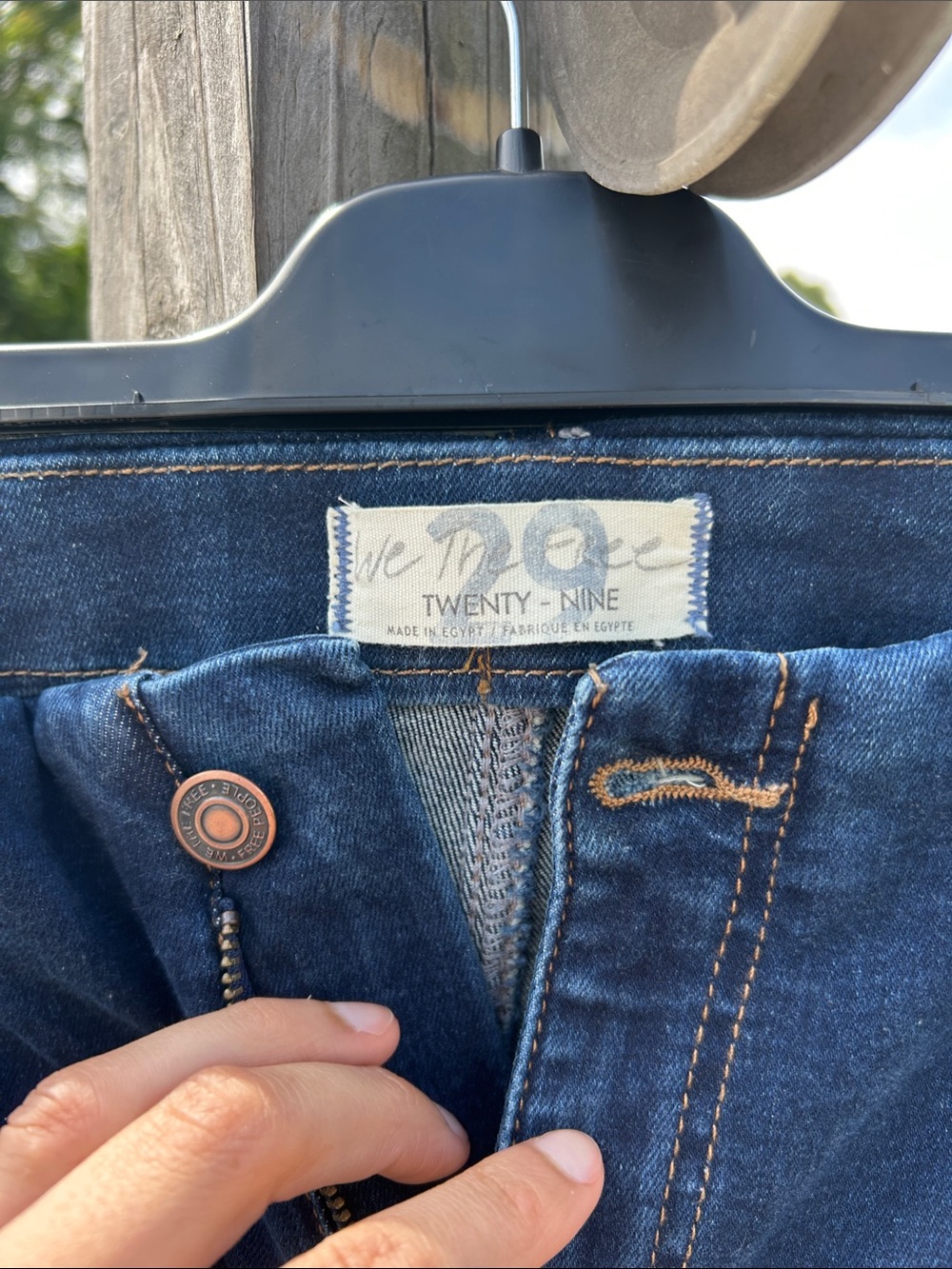 Free People sz. 29 Cropped Skinny High-Waist Jean